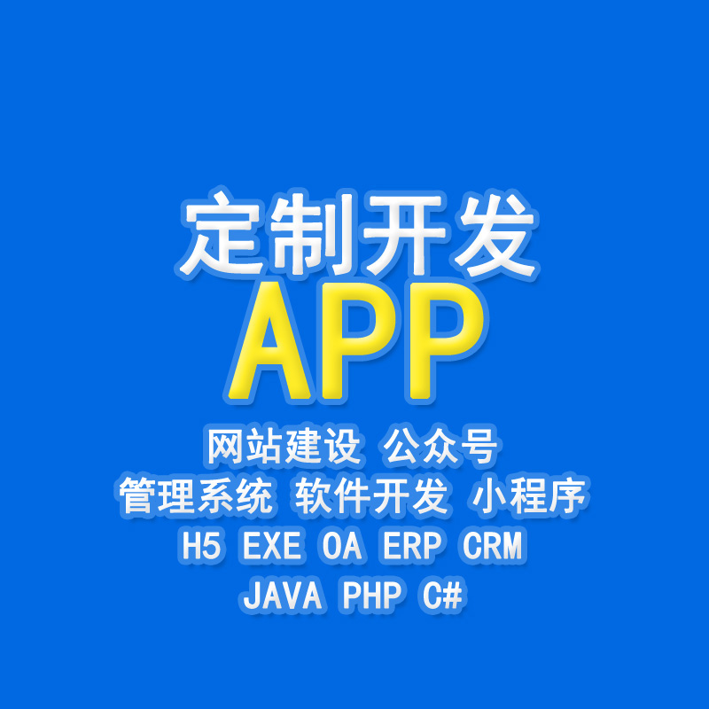 APP定制开发小程序开发